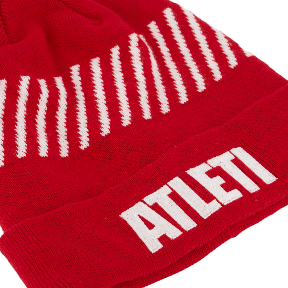 Kids Red Pom Pom Beanie image number null